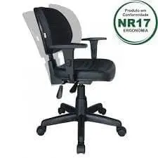 Cadeira Ergonômica NR17 com Encosto Articulado